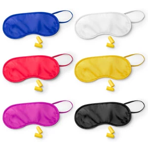 Soft Sleep Eye Mask and Free Ear Plugs Travel Blindfold Shade Blinder Sleeping - Picture 1 of 8