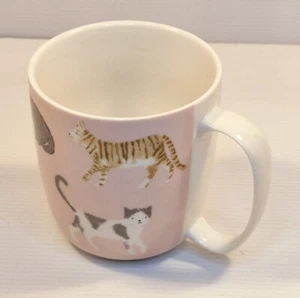 Pink Cat Mug Coffee Tea Mug Cup 300ml New Bone China Morgan & Finch - Picture 1 of 5