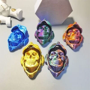Pla Skull Mask Model Flip Knight Mask Toy Fashion Handicrafts - Picture 1 of 16