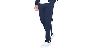 American Apparel RSA73477W - Pantaloni unisex Interlock Track | Navy/Bianco | S - Foto 1 di 3