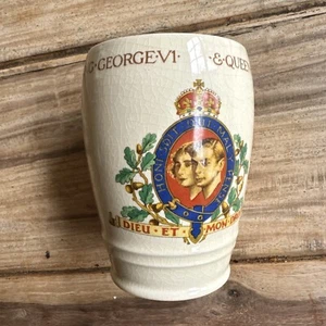 CORONATION OF KING GEORGE V1 & QUEEN ELIZABETH - MAY 1937 BEAKER - V/G/U/COND. - Picture 1 of 5