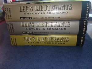 Lee's Lieutenants Douglas Freeman 3 volume set Scribner 1970s HC - Picture 1 of 3