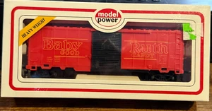 Model Power 8002 HO Scale 40' Sliding Door Steel Box Car-Baby Ruth-New - Picture 1 of 2