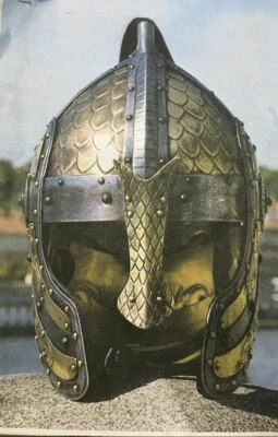 Casco de armadura vikinga antigua espartana romana réplica medieval Navidad juego de rol Foto 1 de 3