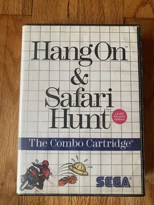 Hang On & Safari Hunt Combo Cartridge (Sega Master System, 1986) No Manual - Image 1 of 3