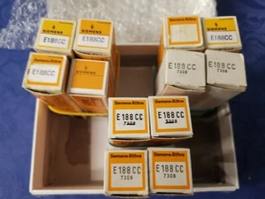 GETESTET UND ABGESTIMMT 2 X E188CC A RAHMEN SIEMENS NOS NEU IM KARTON 7308 E88CC - Bild 1 von 11