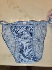 Victoria's secret second skin satin string bikini panties size small NWOT