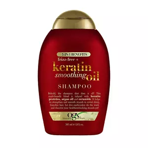 Frizz-Free + Keratin Smoothing Oil Shampoo, 5 in 1, for Frizzy Hair, Shiny Hair, - Picture 1 of 12