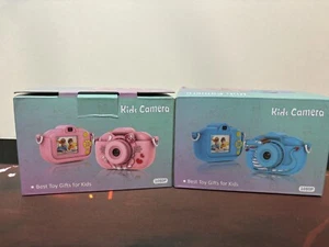 ENGUNS Kids Camera Blue/pink Age 3-12, 32MP HD Digital Camera for Boys/Girls - Picture 1 of 3