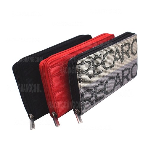 Automotive Racing Recaro Zipper Wallet JDM Fabric Wallet With a ...