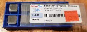 Qty: 10 SPK SNGX 120716 T02020 SNGX 454 SL508 Ceramic Inserts - Picture 1 of 1