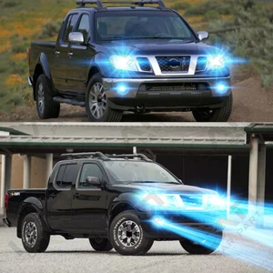 Faro LED alto-bajo para Nissan Frontier 2005-2018 - 4 piezas 8000K + bombillas antiniebla - Imagen 1 de 12