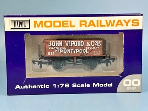DAPOL John Vipond & Co. Ltd. 7 Plank Wagon No. 814 LIMITED EDITION 153 of 280 - Picture 1 of 2
