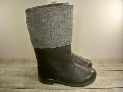 Botas de equitación militares de combate de lana y cuero grises de colección frente oriental para hombre 9 Foto 1 de 4