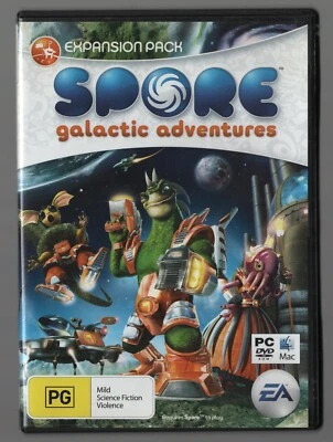 SPORE galactic adventures expansion pack  (PC game) 2008 Original DVD Case - Image 1 of 3