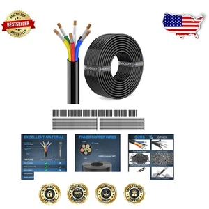 Heavy-Duty 6 Conductor 18 AWG Low Voltage Wire – Ideal for Automotive and Marine - Picture 1 of 8