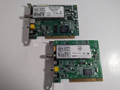 2x WinTV Tuner Cards WinTV GO PLUS NTSC 44981 LF & WinTV PVR-150 NTSC 26132 LF  - Image 1 of 4