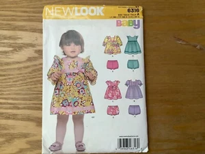 New Look Sewing Pattern 6316 Babies / toddlers Dress & Bloomers - Picture 1 of 2