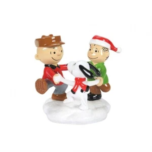 Dept 56 TRIO OF BESTIES Peanuts Village 6013661 NEW 2024 The Blue House On James - Picture 1 of 4