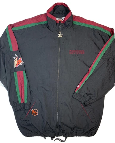 Vintage Starter Phoenix Coyotes Windbreaker Full Zip Men XL Cover