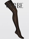 Collants GERBE EXQUIS Boudoir, Ecorce ou Noir. 3 tailles. Fashion fishnet tights