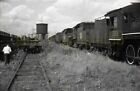 Cn Canadian National 4-6-0 Steam Locomotive Lineup - Vintage Railroad Negative