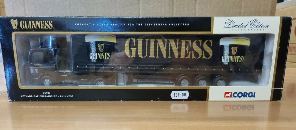 Corgi 1:50 Guinness 75407 Leyland DAF Curtainside - Image 1 of 4