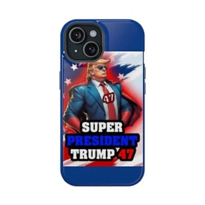 Super President Trump 47 custodia magnetica resistente iPhone - Foto 1 di 9