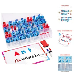 Kit de letras magnéticas para aula JoyNote 234 piezas con tablero magnético de doble cara... - Imagen 1 de 9