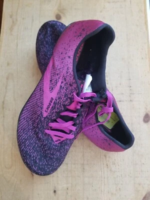 BROOKS MACH 19 FEMININO tamanho 10 rosa em excelente estado usado! Tênis de corrida sem cravos - Imagem 1 de 3