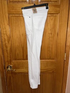 NWT Abercrombie Kids High Rise Slim Jean Legging White Sz 13/14 - Picture 1 of 5