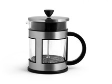 H&H Infusiera in Borosilicato con Filtro in Acciaio Inox 18/10, lt 0,6
