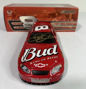 Dale Earnhardt Jr Autografiado #8 Budweiser Firmado Nascar 1/24 Diecast - Certificado de autenticidad Bas - Imagen 1 de 9