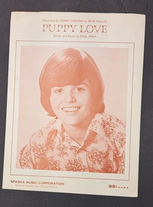 Spartiti Vintage Donny Osmond Puppy Love 1972 Paul Anka Bubblegum Pop Family - Foto 1 di 5