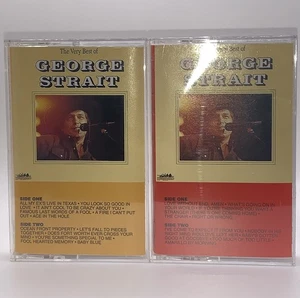(2) The Very Best Of George Strait Cassettes Tape One & Tape Two 1991 Like New - Picture 1 of 2