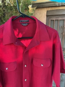 Camisa abotonada Christian Dior Monsieur XL granate para hombre - Imagen 1 de 10