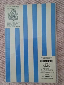 Kilmarnock v Celtic 20. März 1971 - Bild 1 von 1