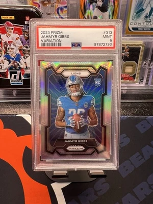 Panini Prizm Jahmyr Gibbs Rookie Silver Variation #313 PSA 2023 como nuevo 9 - Lions Foto 1 de 2