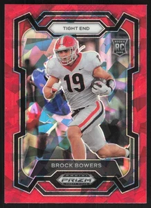 2024 Panini Prizm Draft Picks #107 Brock Bowers Red Ice RC Rookie - Foto 1 di 2