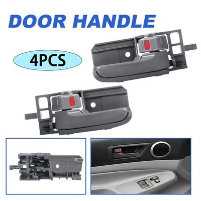 Juego de 4 manijas interiores interiores gris oscuro para Toyota Corolla 03-08 Foto 1 de 4