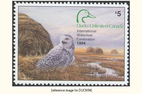 HALFPRICESOCIETY Ducks Unlimited Canada 1994 $5 Stamp (owl) - Image 1 of 1