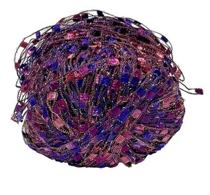 Berlini Leiterband Glitzergarn rosa lila - 60 Gramm - Bild 1 von 3