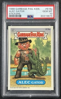 ALEC GATOR PSA 10 1988 TOPPS GARBAGE PAIL KIDS GPK #616A STICKERS (POP 10) 9875 - Image 1 of 2