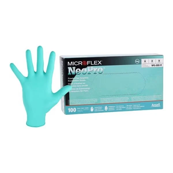 Guantes Microflex NeoPro de cloropreno verde medio sin polvo 100/Anx Foto 1 de 1