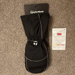NUEVO Mitones para carrito de golf TaylorMade calentadores de manos negros talla única guantes forrados para hombre - Imagen 1 de 5