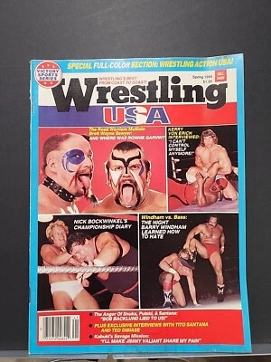 VINTAGE VSS WRESTLING USA MAGAZINE 1984 VON ERICH ROAD WARRIORS STAN HANSEN  - Image 1 of 4