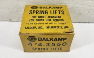 Vintage NAPA Balkamp 4 Pack Coil Spring Lifts. Chevy GM Load Lifters USA 4-3550. - Picture 1 of 4