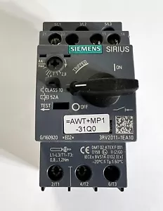 Siemens Sirius 3RV2011-1EA10 Motorschutzschalter 10-4A - Bild 1 von 4
