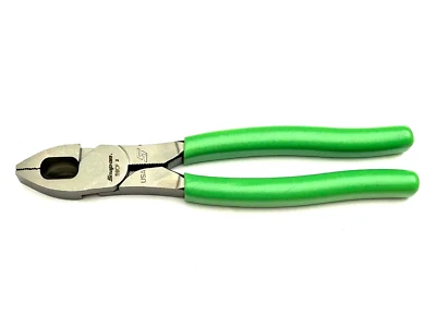 Snap On Tools NEW 59CFG 9" Heavy Duty Green Soft Grip Combination Pliers / Shear - Image 1 of 4