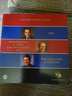 2016 U.S. Mint Presidential $1 Uncirculated  6 Coin Set(Philadelphia  & Denver) - Image 1 of 4
